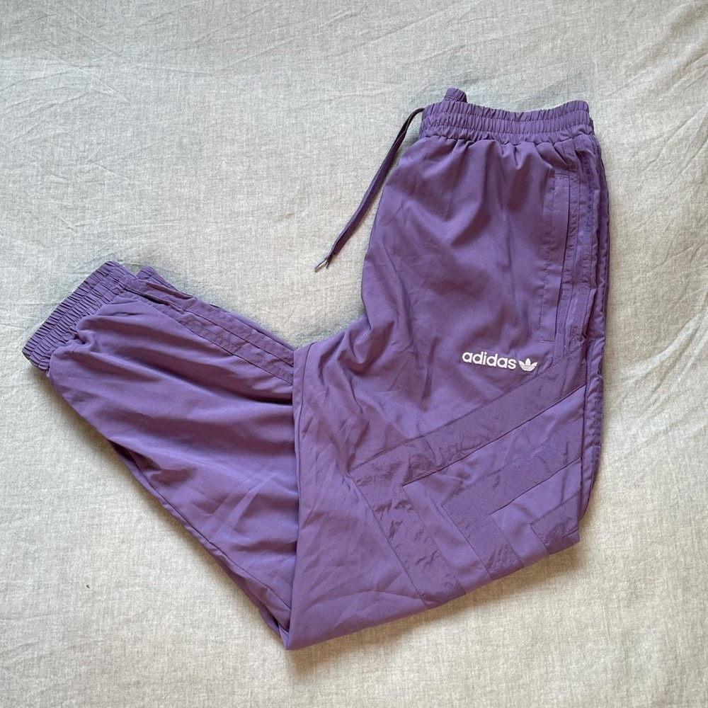 Purple Adidas Tracksuit Pants